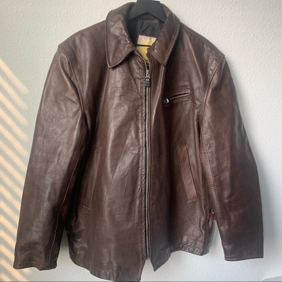 Dr. Martens Other - Dr. Martens Vintage 90s y2k Chocolate Brown Leather Jacket Large